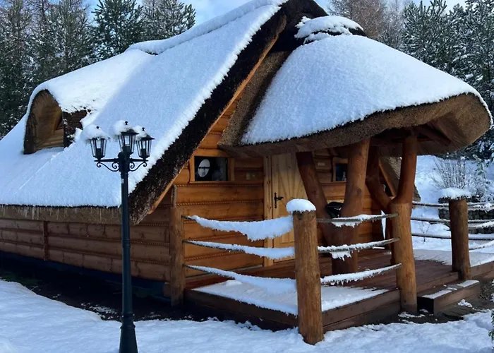 Pod Kogutem I Sowa - Bio Wioska Z Domkami Premium W Goralskim Stylu Vip Lantställe Postołowo